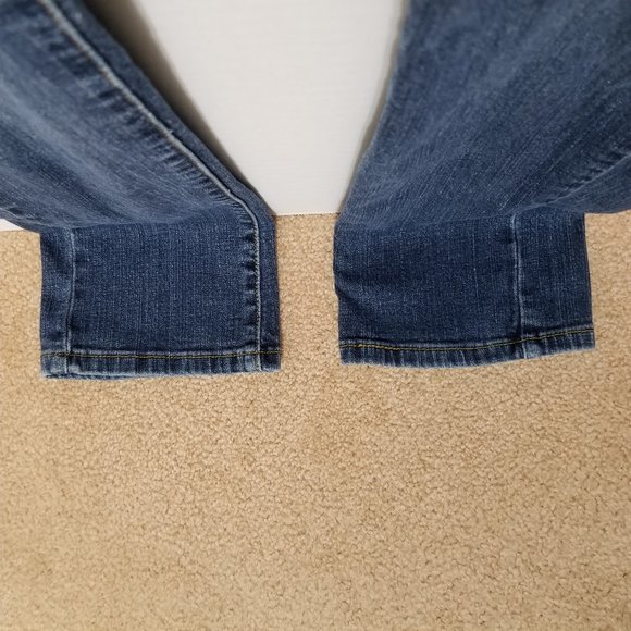 Levi's jeans 1S 1 Short 504 Slouch Straight denim lightly distressed 06 low rise - Picture 6 of 14